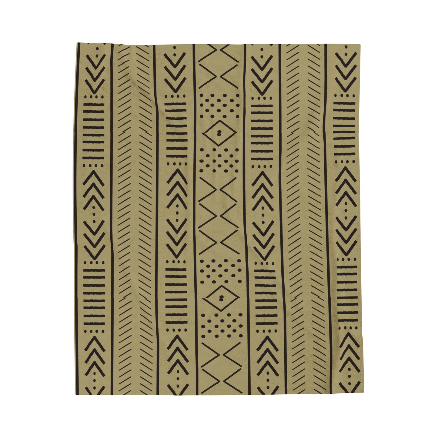 Beige Mudcloth Inspired Blanket