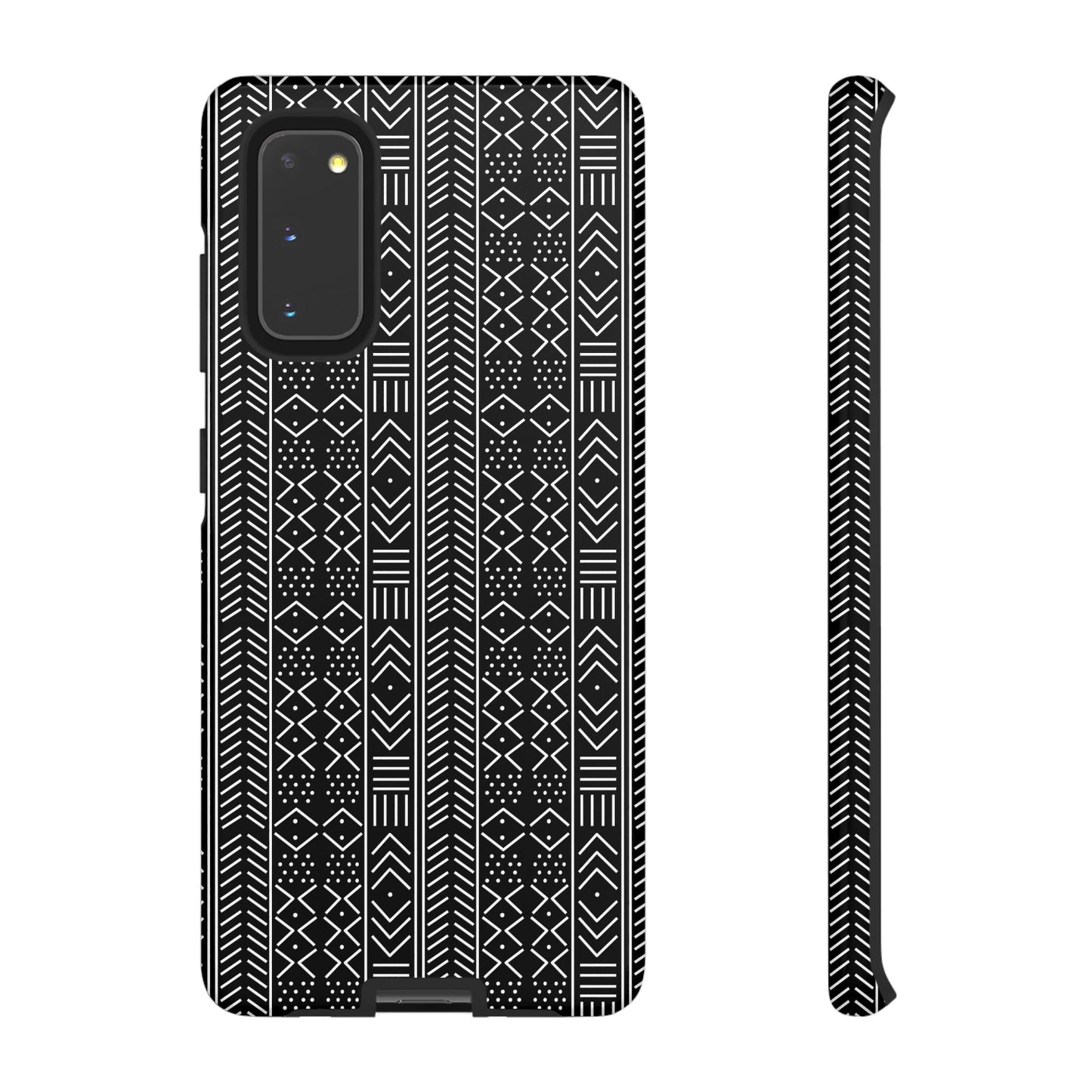 Black & White Mudcloth Samsung Tough Cases | African Samsung Case | Afrocentric Samsung Case