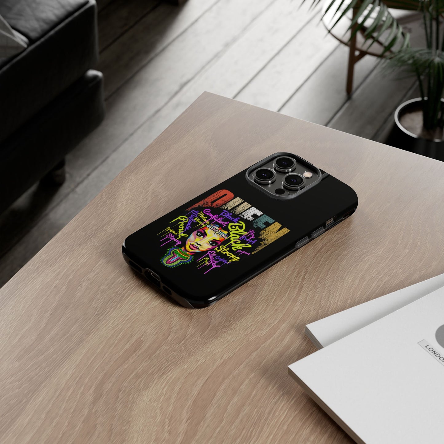 iPhone Black Queen Tough Cases | Ankara iPhone Case | Afrocentric iPhone Case