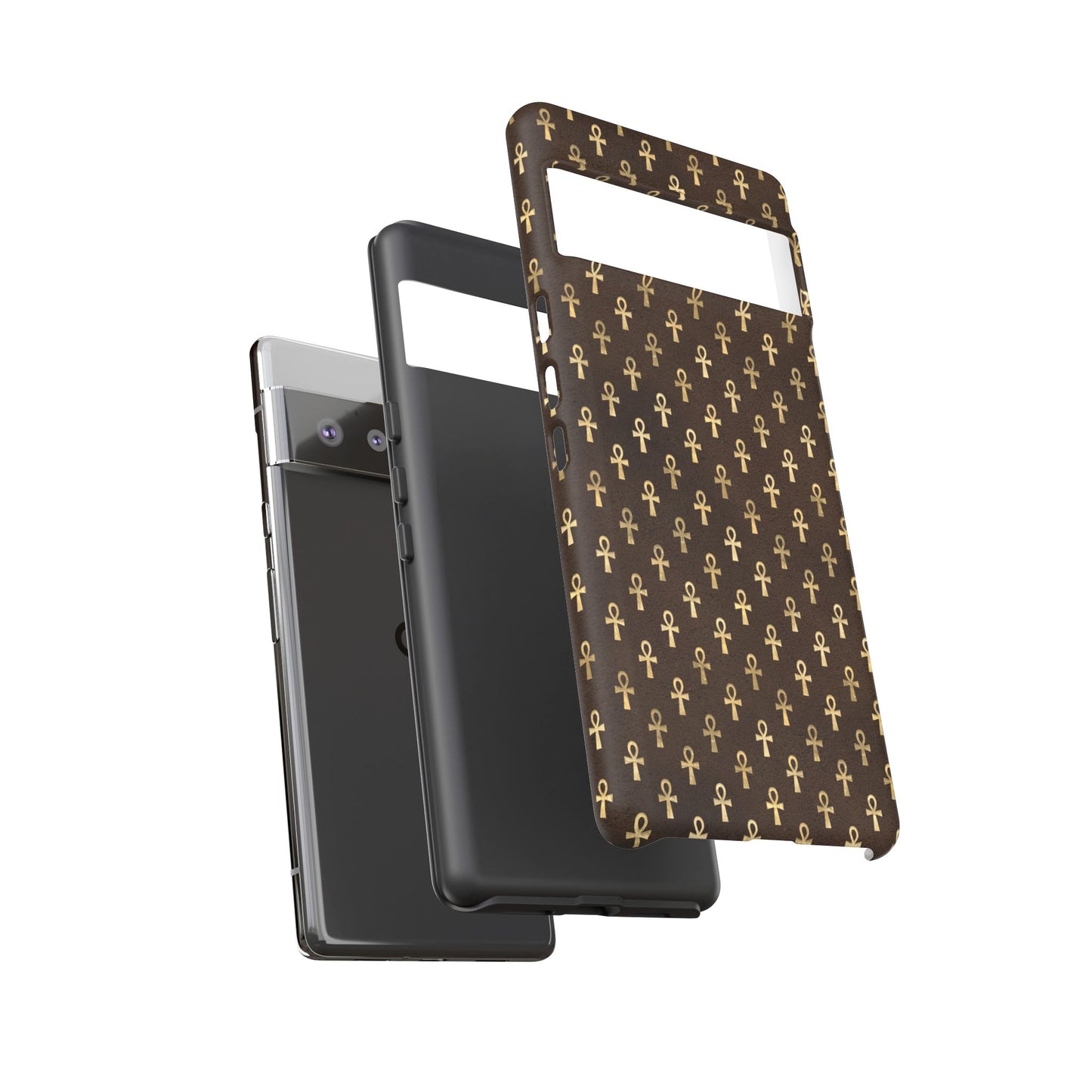 Brown Ankh Google Pixel Tough Cases | Egyptian Google Pixel Case | Ankh Google Pixel Case