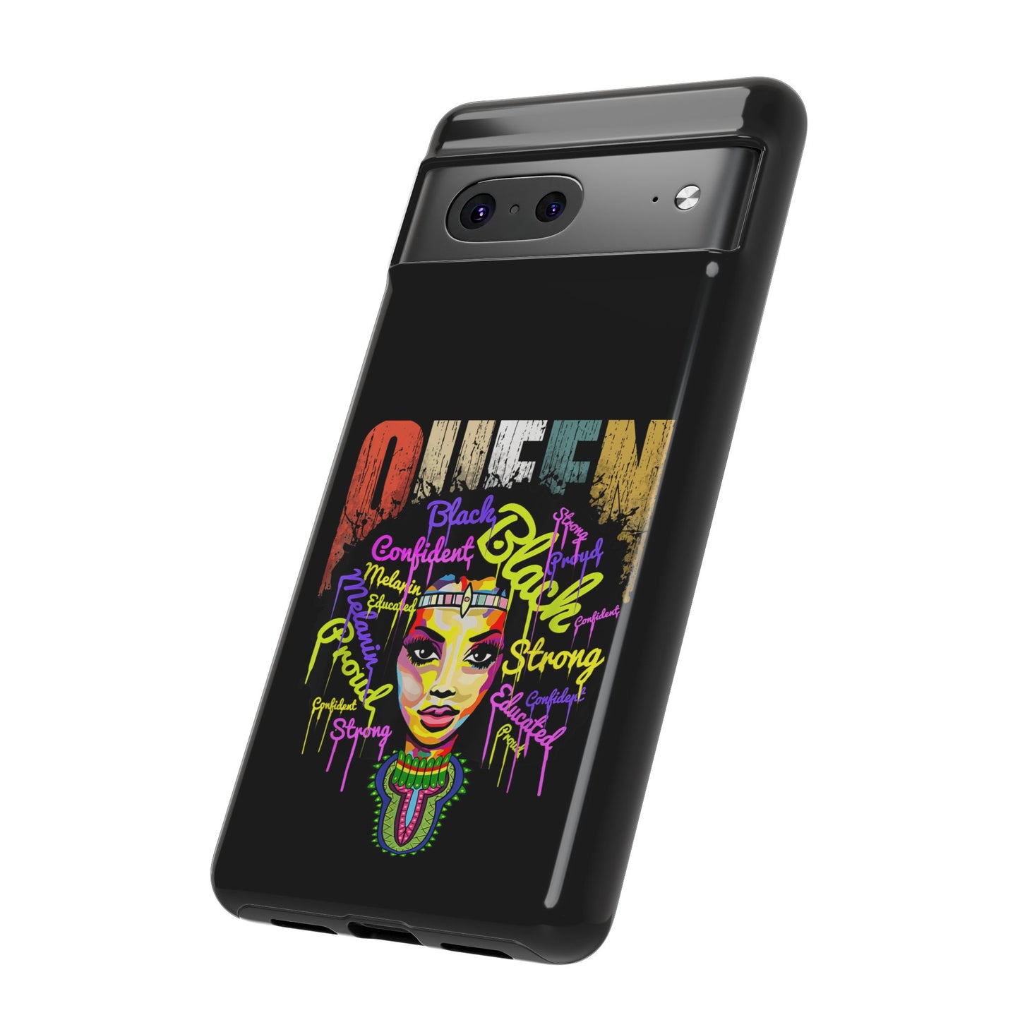 Black Queen Google Pixel Tough Cases | African Google Pixel Case | Afrocentric Google Pixel Case