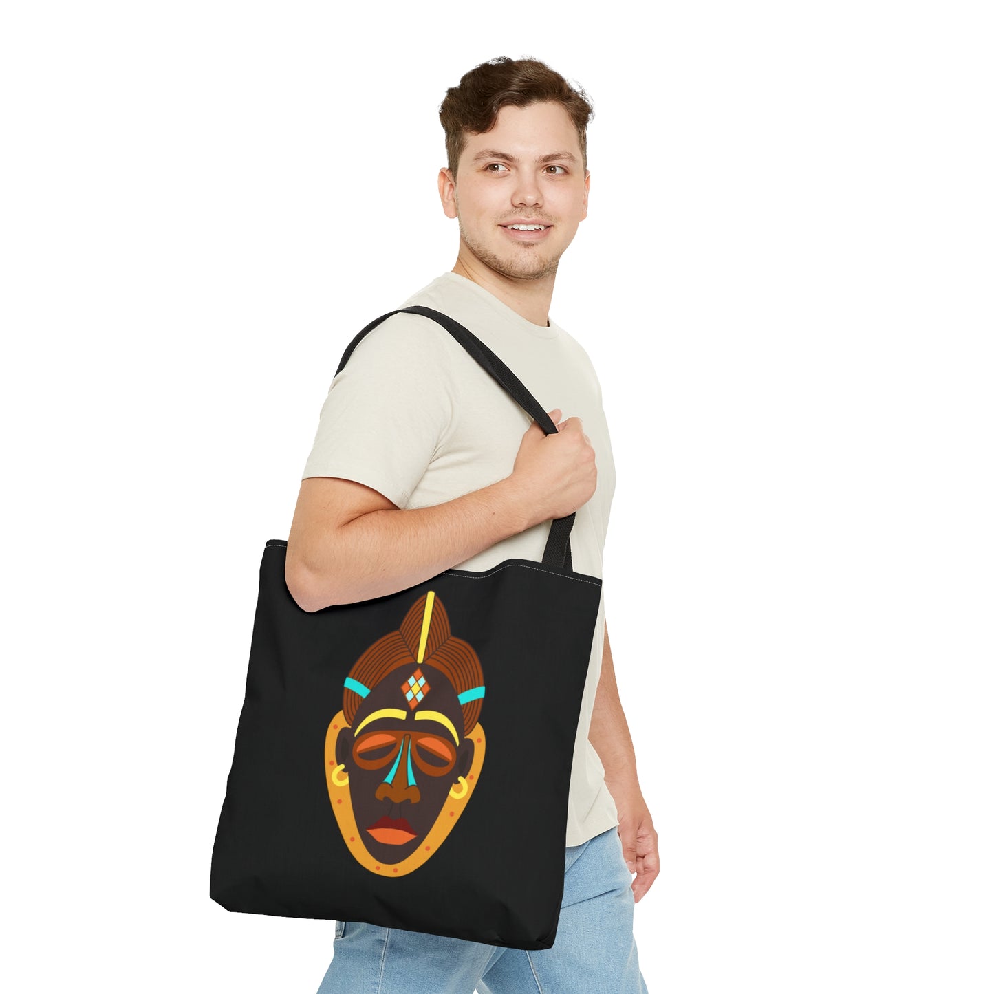African Mask Tote Bag