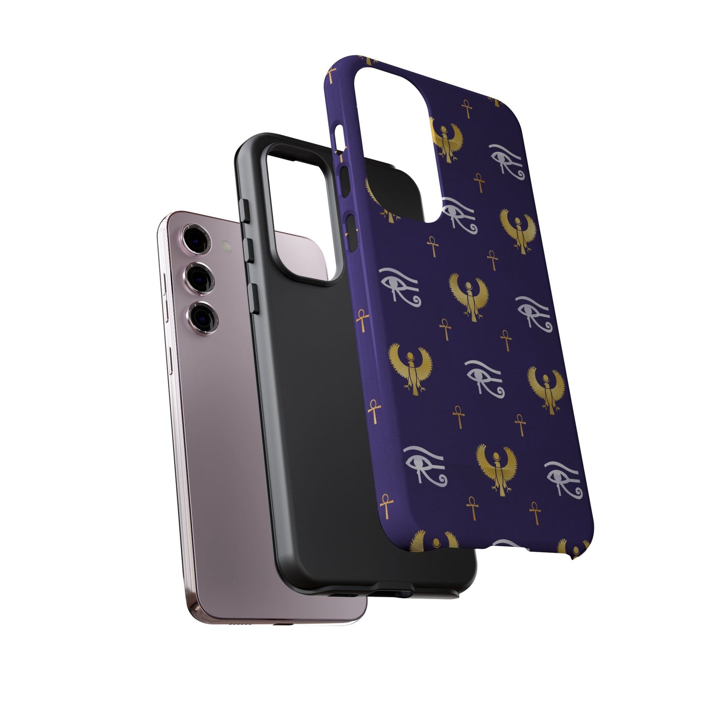 Blue Gold Egyptian Samsung Tough Cases | African Samsung Case | Afrocentric Samsung Case | Egyptian Samsung Case