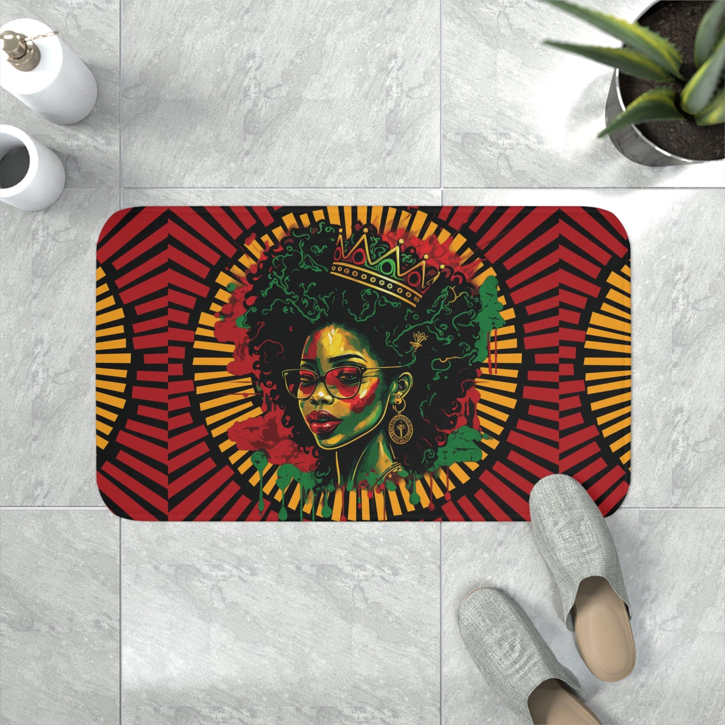 RBG Queen Memory Foam Bath Mat