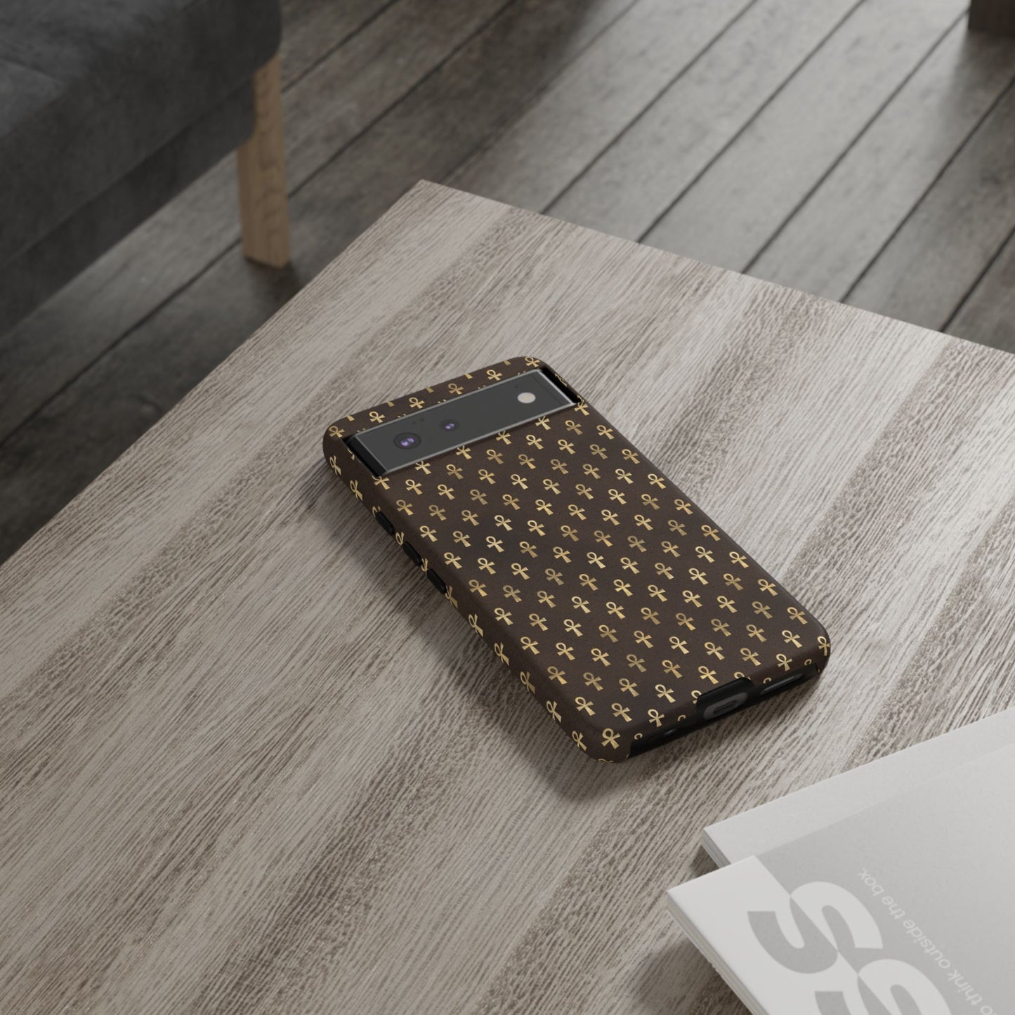 Brown Ankh Google Pixel Tough Cases | Egyptian Google Pixel Case | Ankh Google Pixel Case