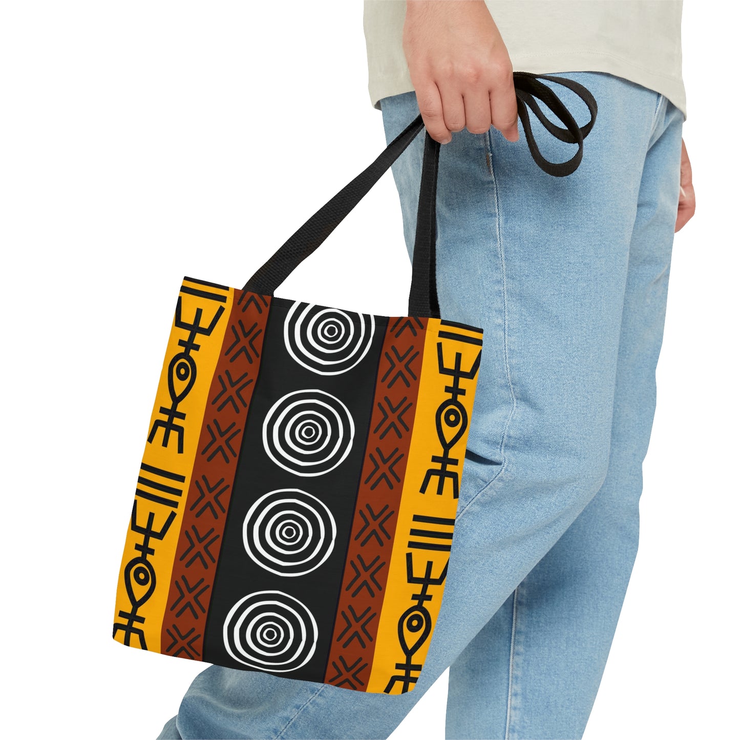 Mudcloth Inspired V Tote Bag