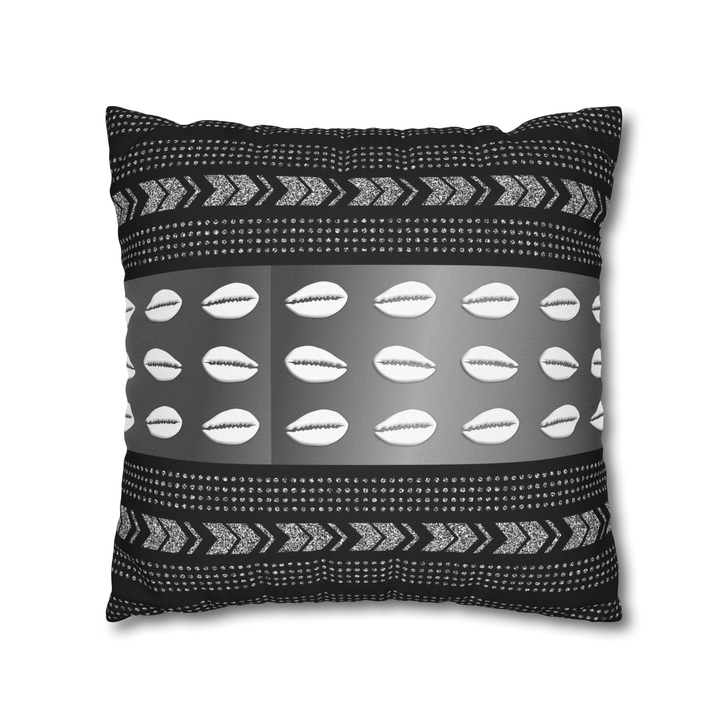 Cowrie Shell Ankara Square Pillow Case | Afrocentric Pillow Case