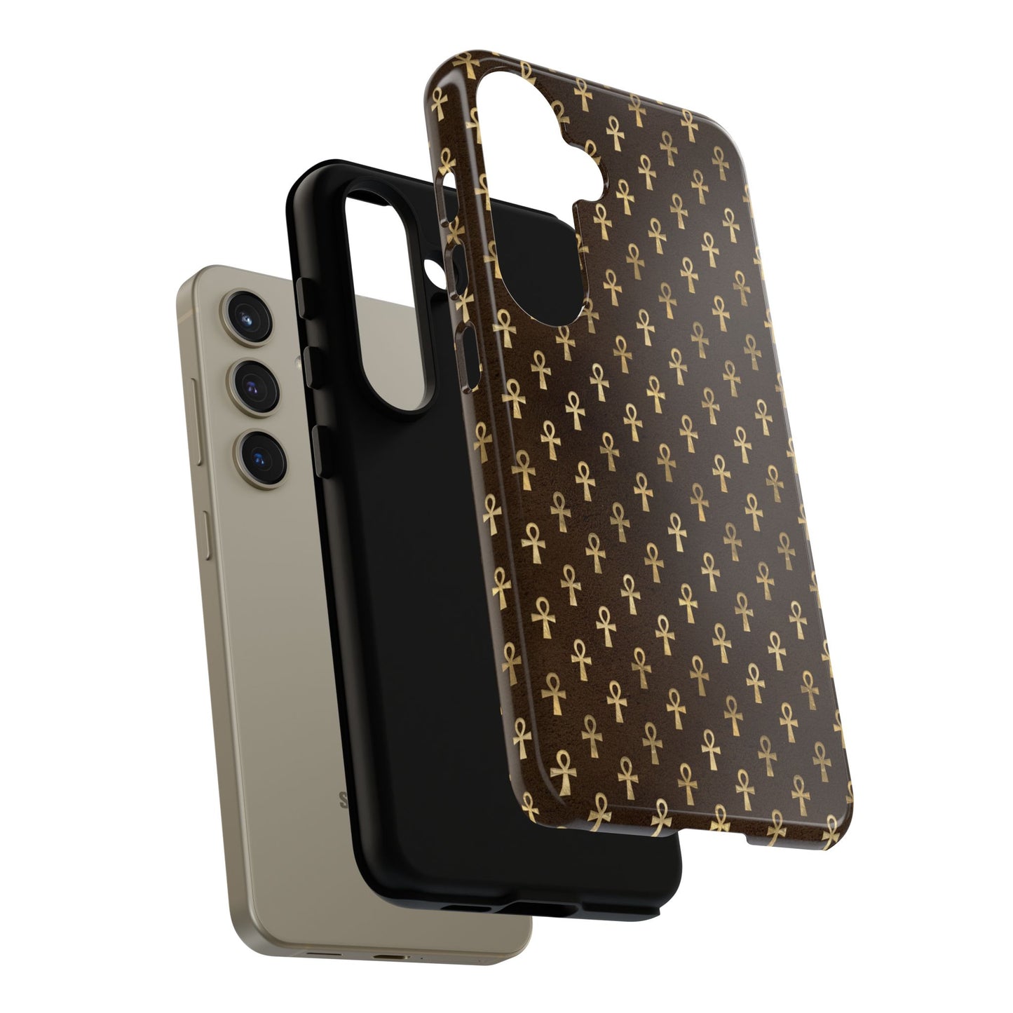 Brown Ankh Samsung Tough Cases | Egyptian Samsung Case | Ankh Samsung Case
