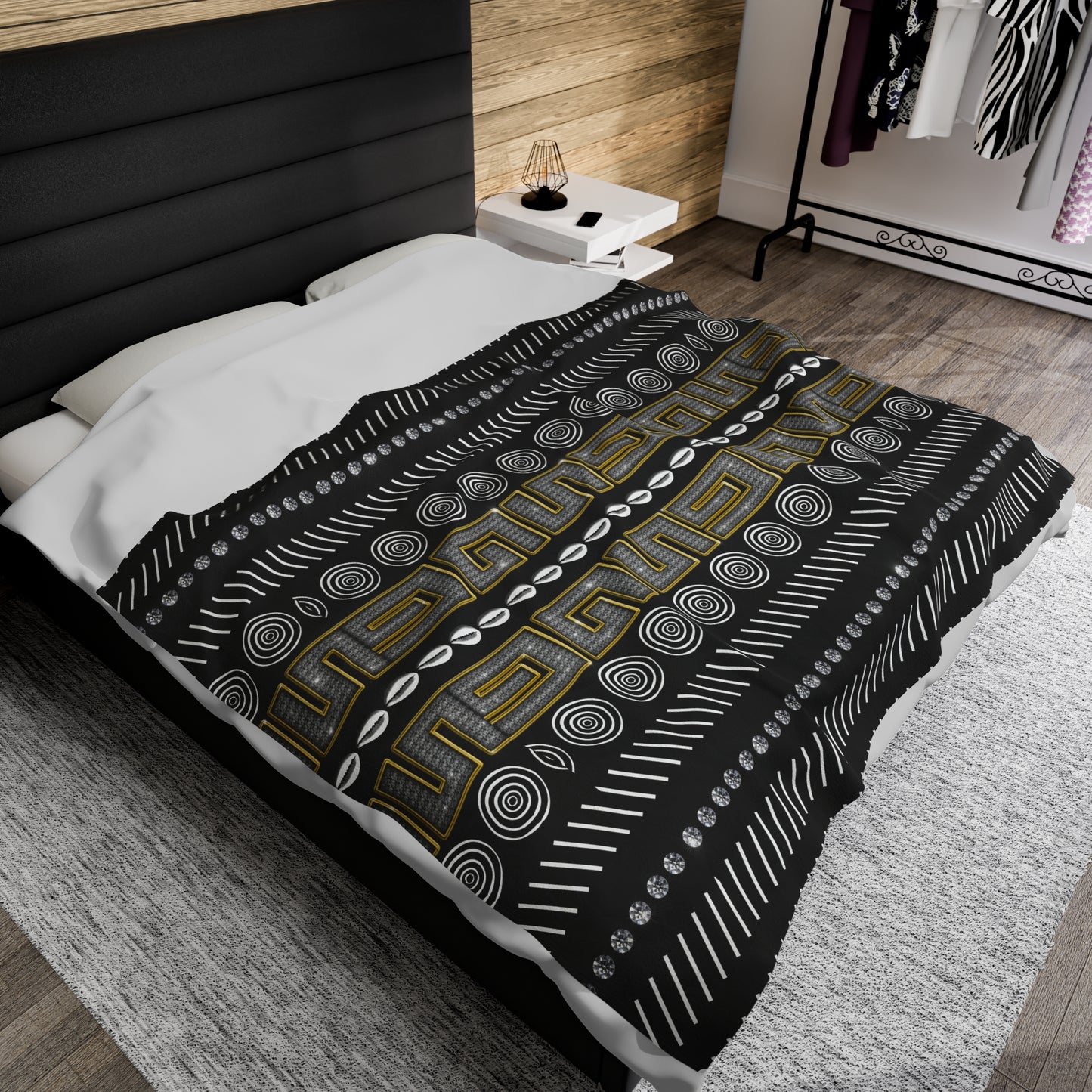 Bling Mudcloth Inspired Blanket