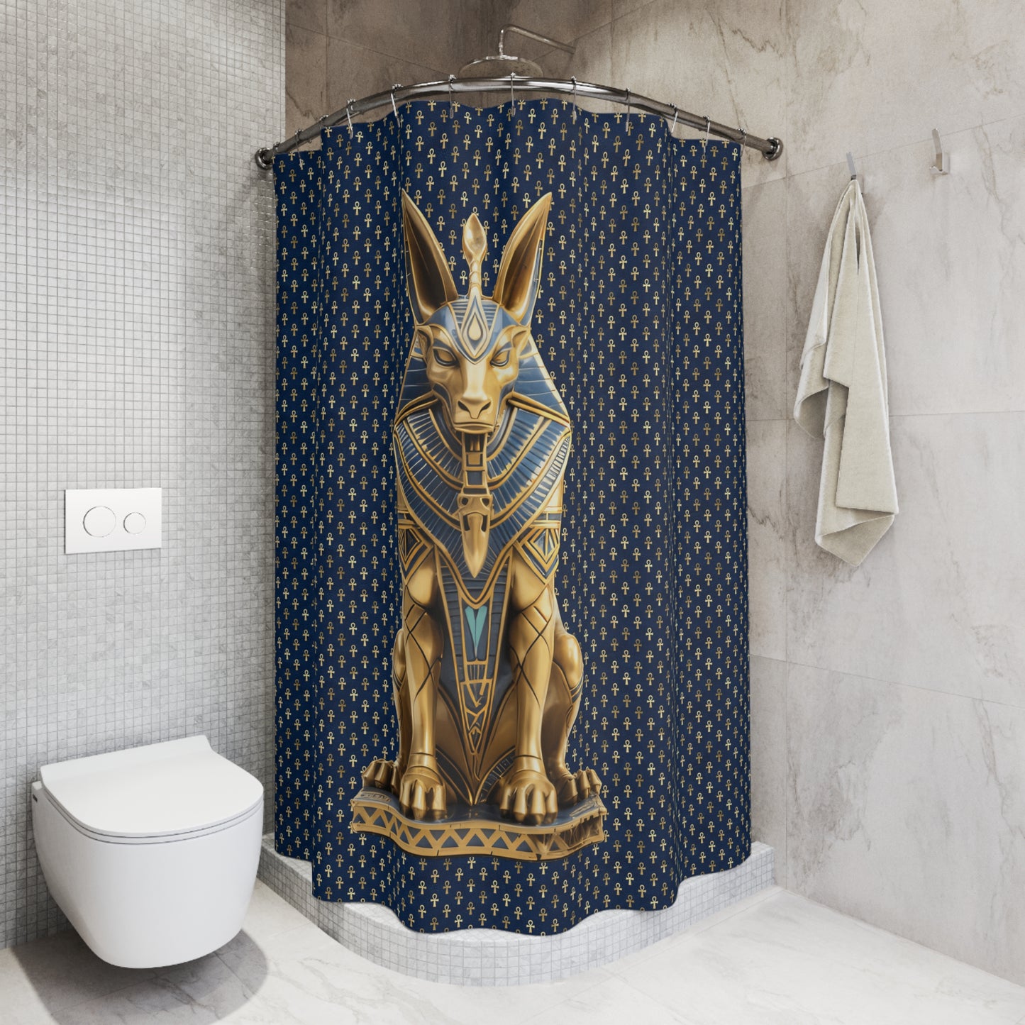 Anubis Egyptian Shower Curtain