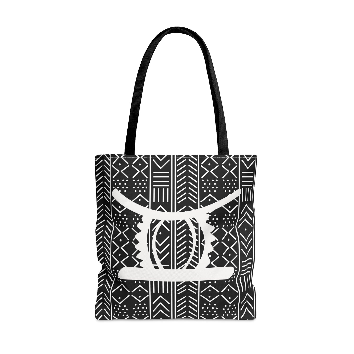 Black Ohene Adwa (King's Stool)Tote Bag