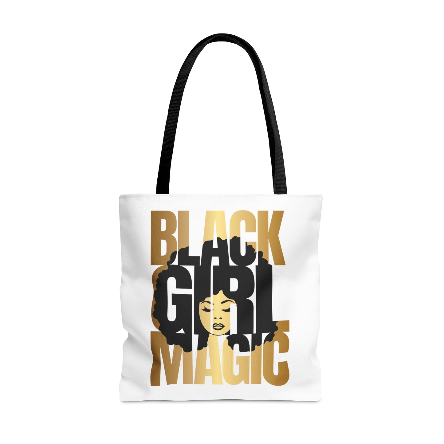 Black Girl Magic White Tote Bag