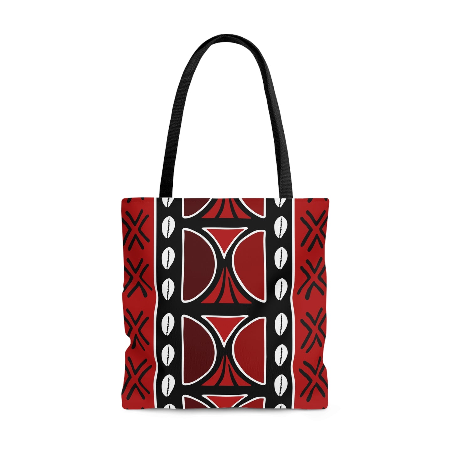Red Mudcloth Inspired Tote Bag