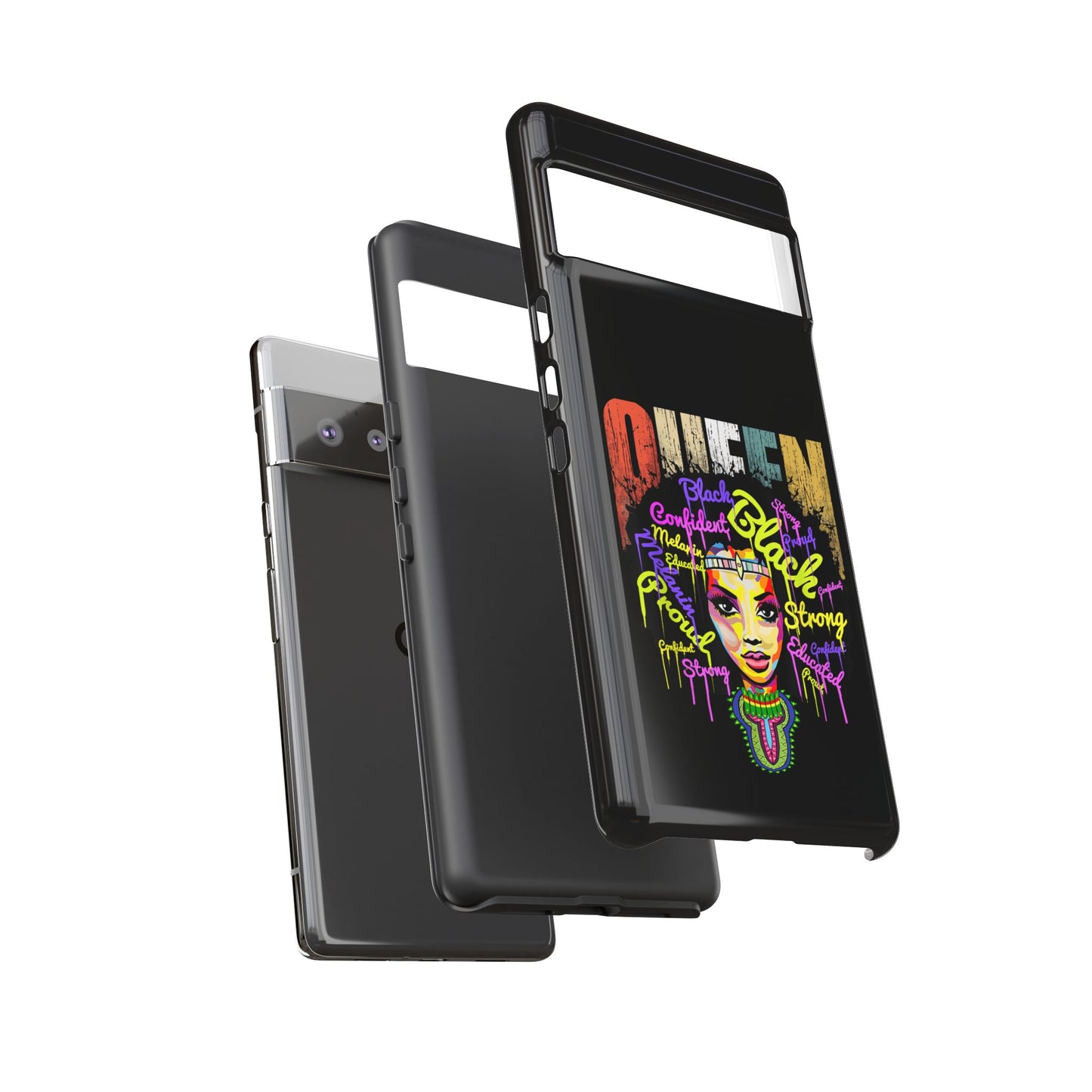 Black Queen Google Pixel Tough Cases | African Google Pixel Case | Afrocentric Google Pixel Case