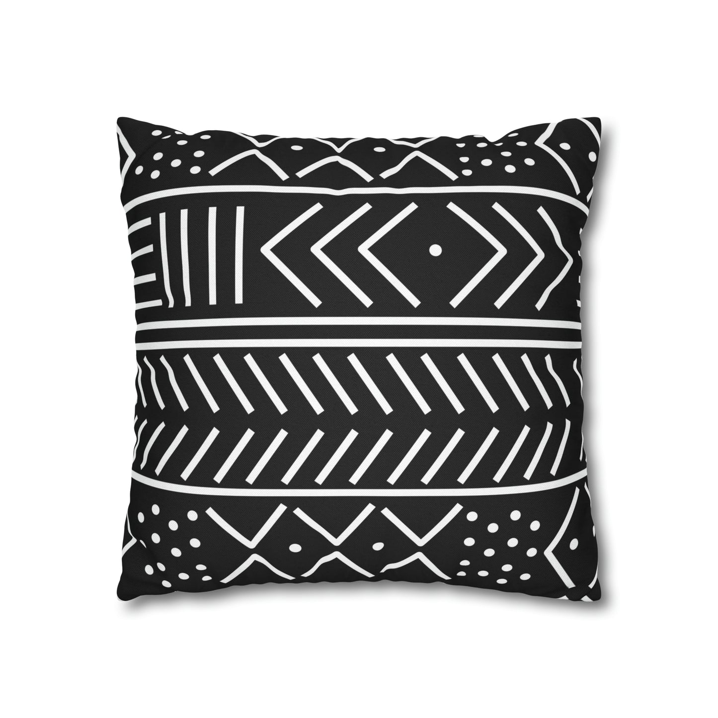 Tribal Square Pillow Case | Afrocentric Pillow Case | Mudcloth Pillow Case