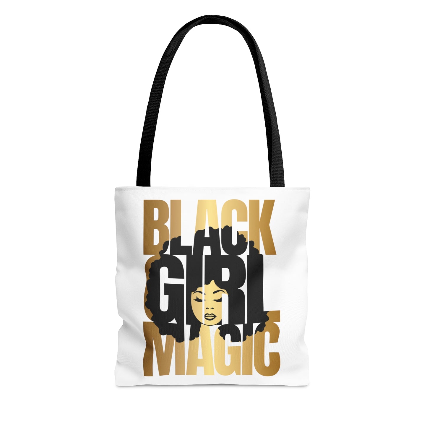 Black Girl Magic White Tote Bag