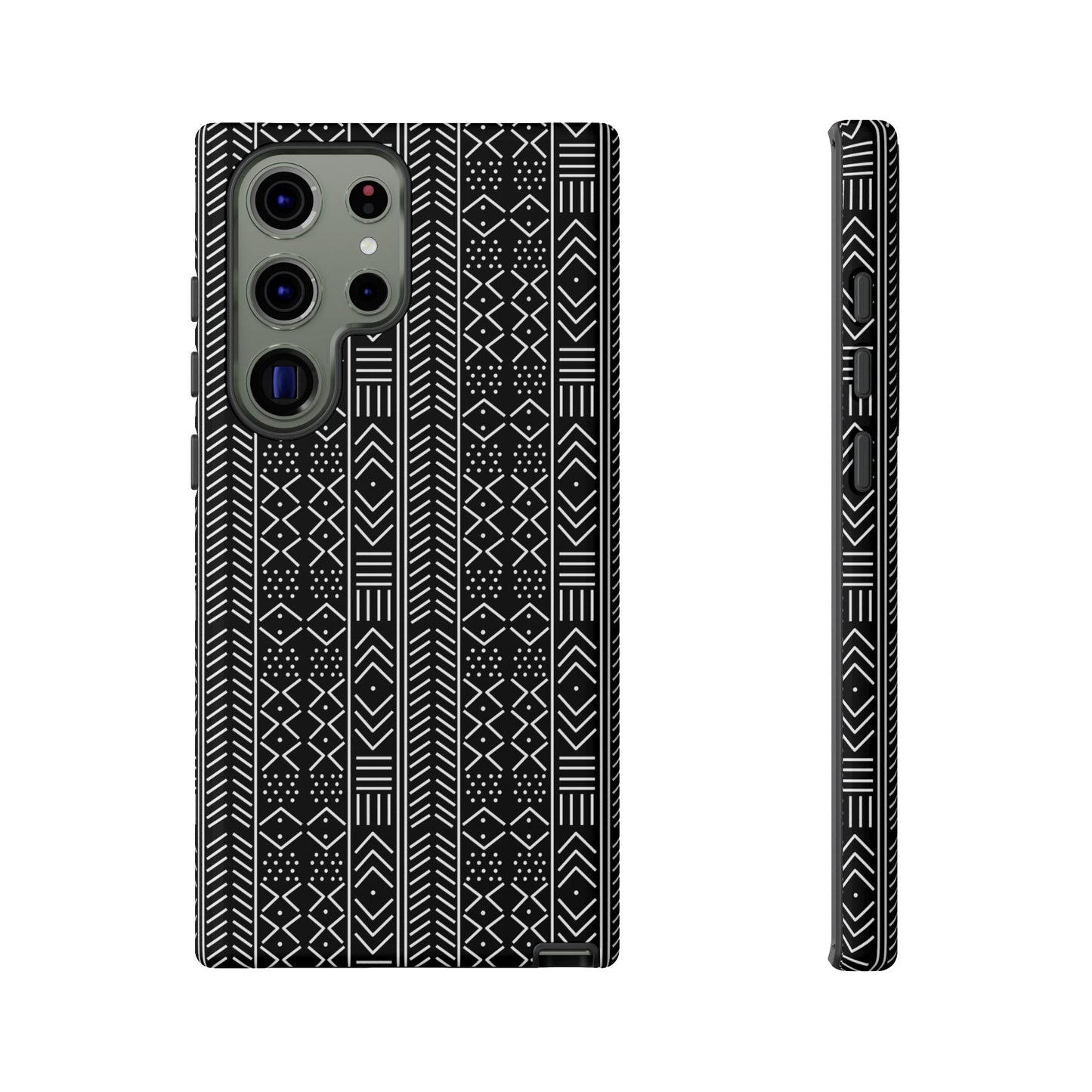 Black & White Mudcloth Samsung Tough Cases | African Samsung Case | Afrocentric Samsung Case