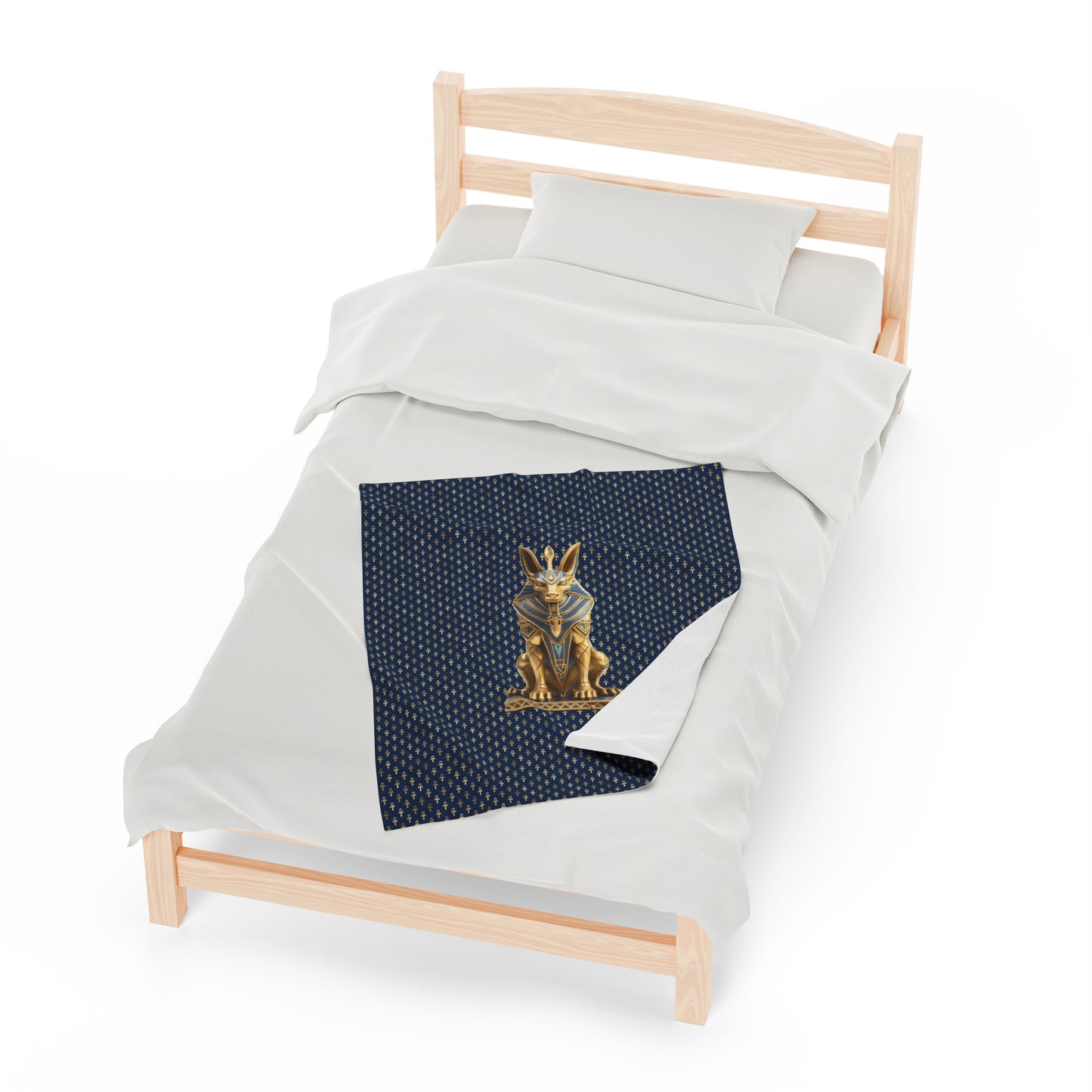 Anubis Egyptian Plush Blanket
