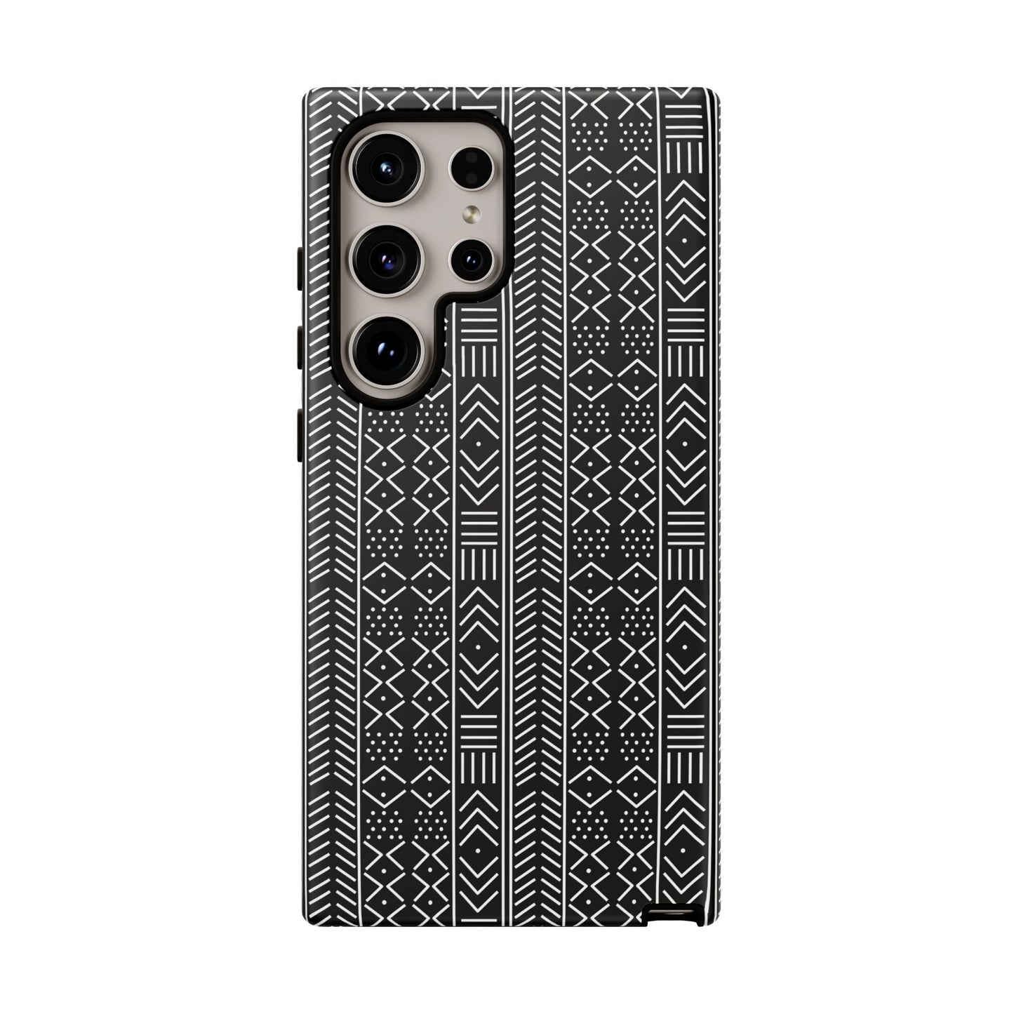 Black & White Mudcloth Samsung Tough Cases | African Samsung Case | Afrocentric Samsung Case