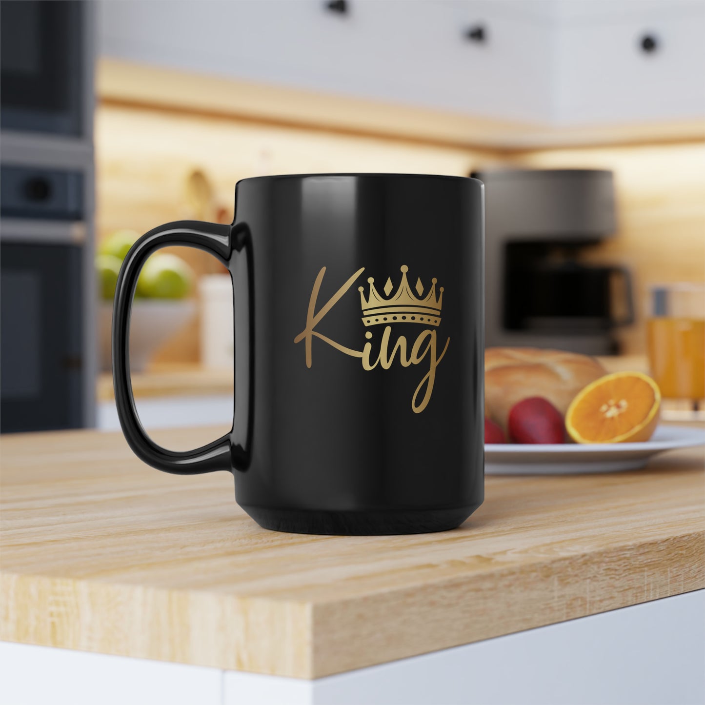 Black King Mug, 15oz