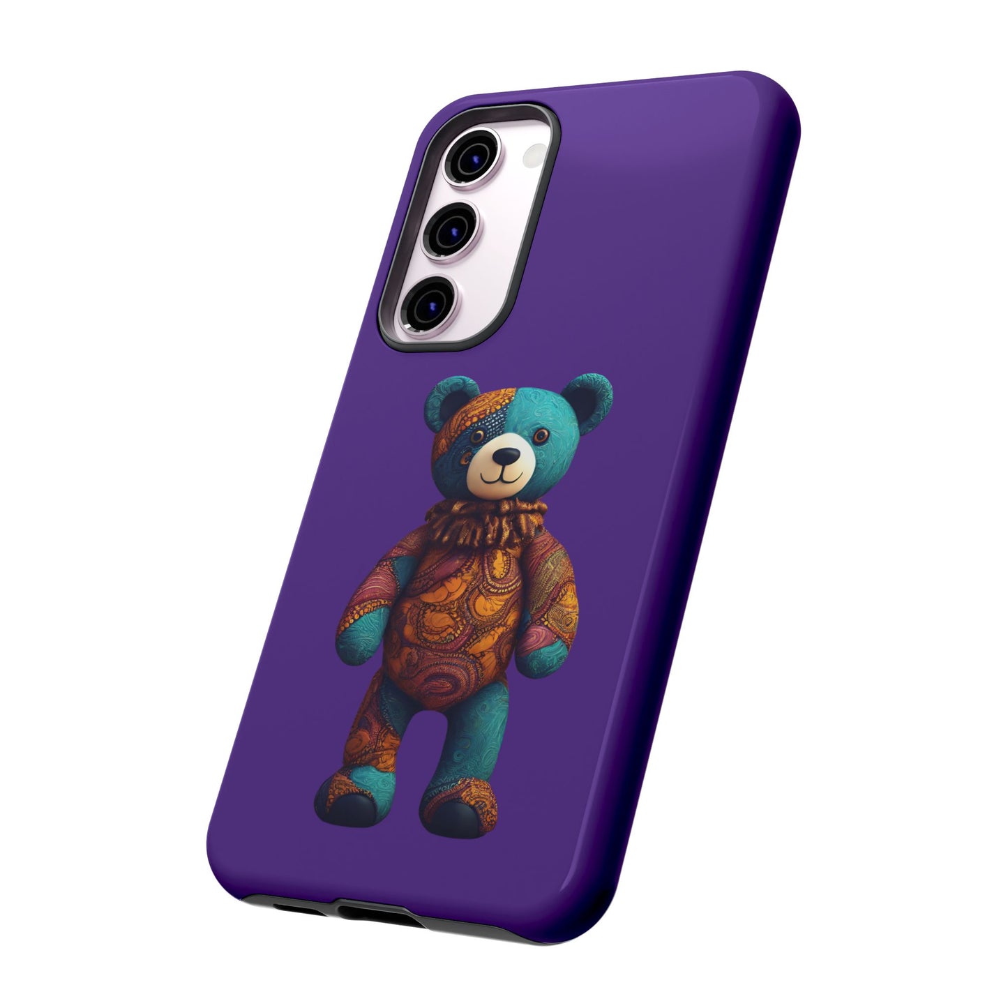 Purple and Blue Bear Samsung Tough Cases | African Samsung Case | Afrocentric Samsung Case