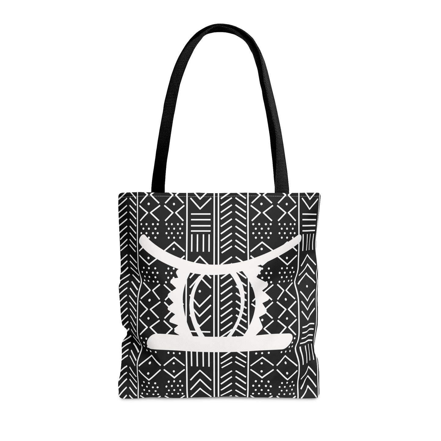 Black Ohene Adwa (King's Stool)Tote Bag