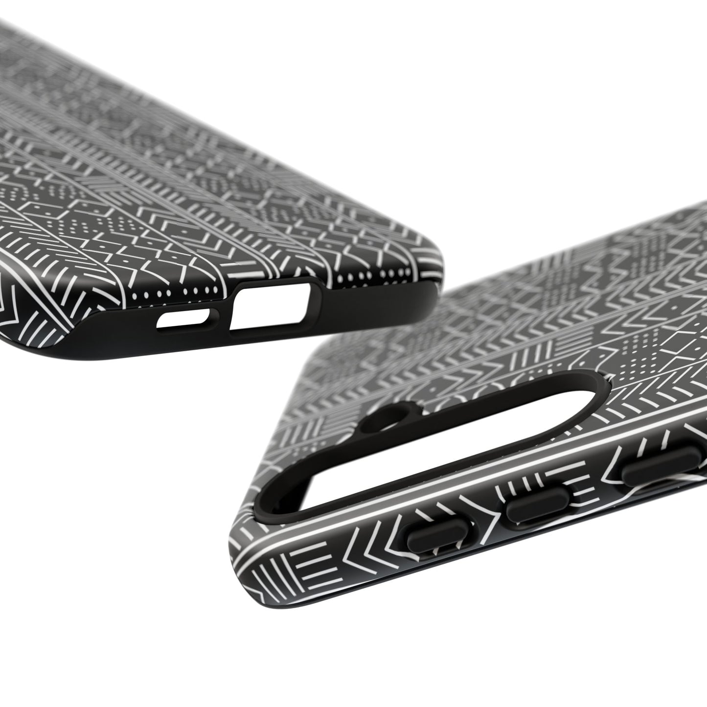 Black & White Mudcloth Samsung Tough Cases | African Samsung Case | Afrocentric Samsung Case