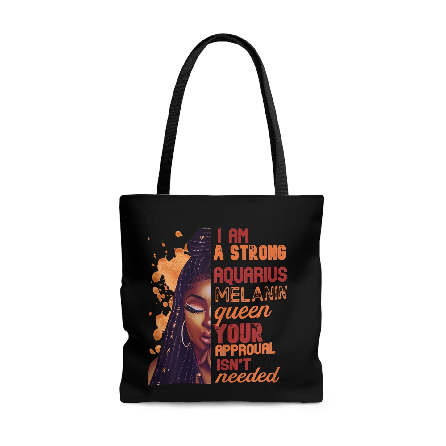 Aquarius Melanin Tote Bag (Add Your Name!)