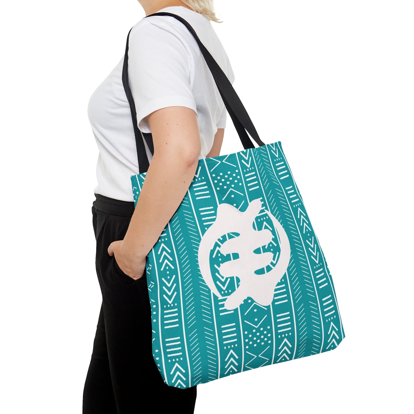 GYE NYAME - Supremacy of God Tote Bag Teal
