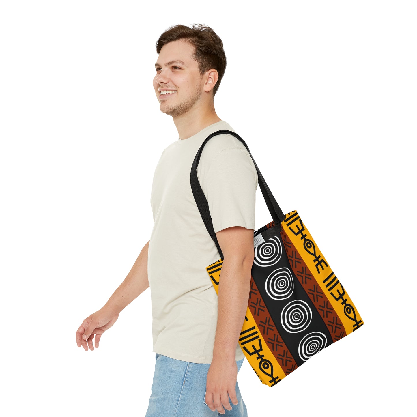 Mudcloth Inspired V Tote Bag