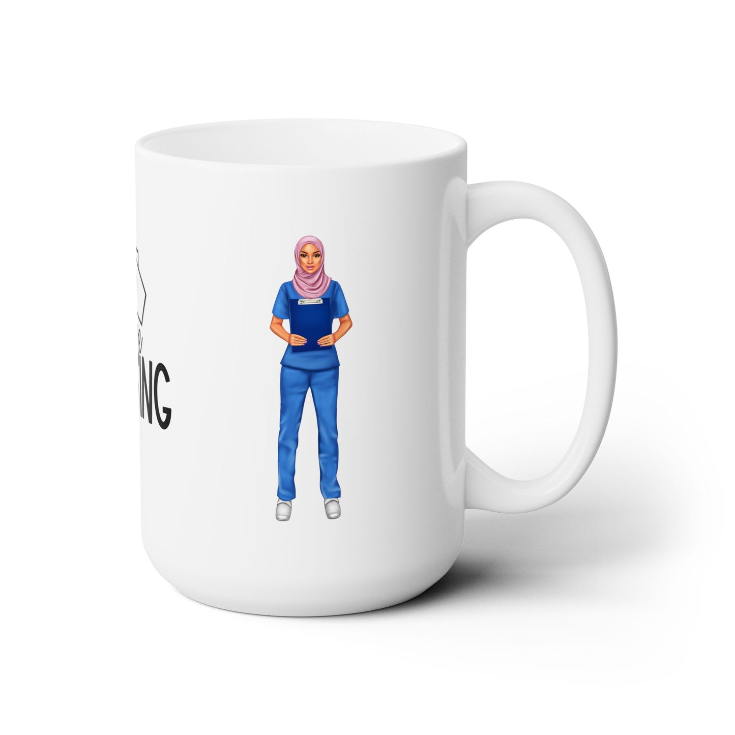 I Love Nursing Muslima Ceramic Mug 15oz ( Personalize It )