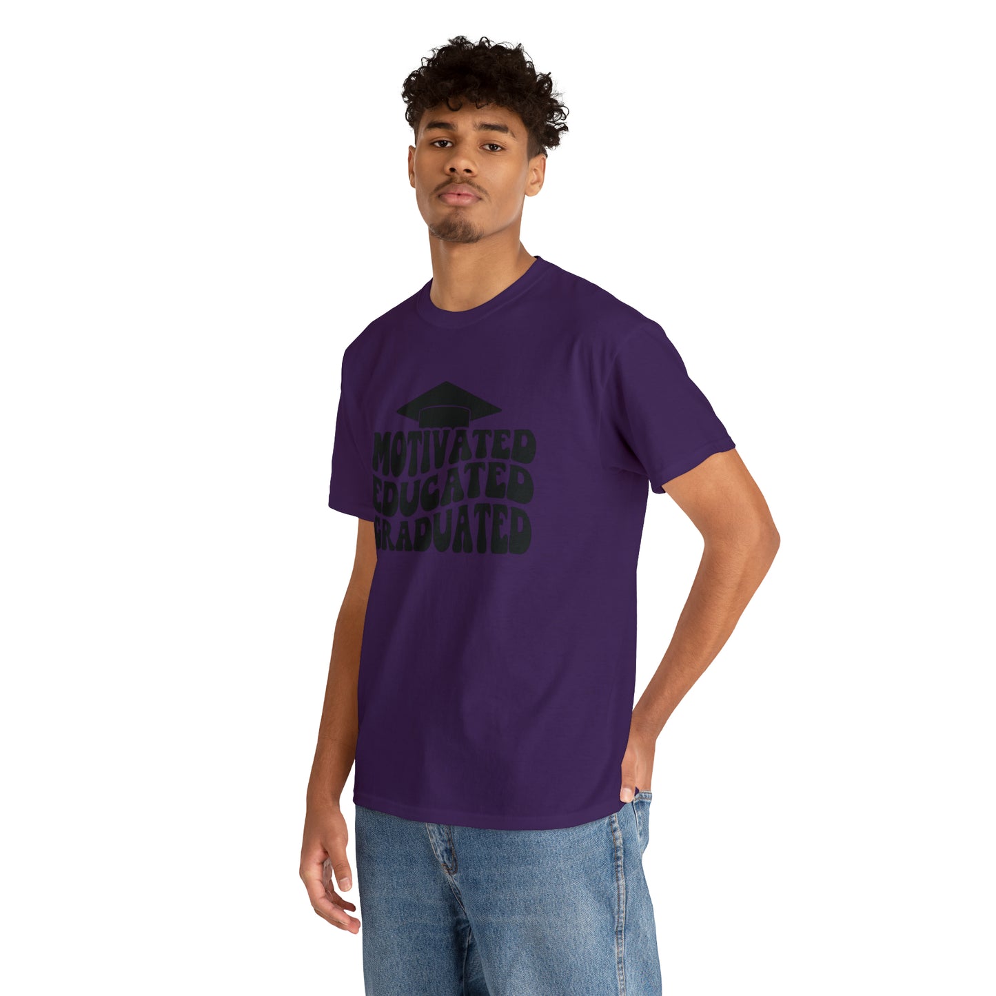 Motivated..Educated..Graduated Cotton Tee