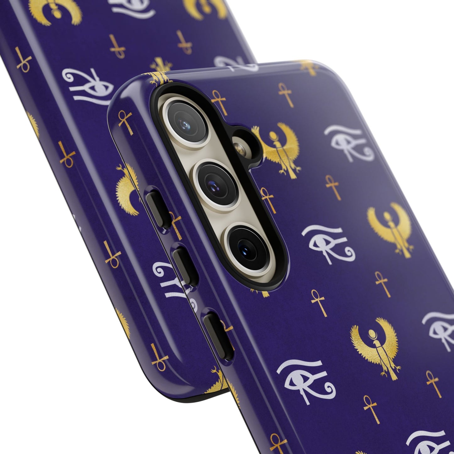 Blue Gold Egyptian Samsung Tough Cases | African Samsung Case | Afrocentric Samsung Case | Egyptian Samsung Case