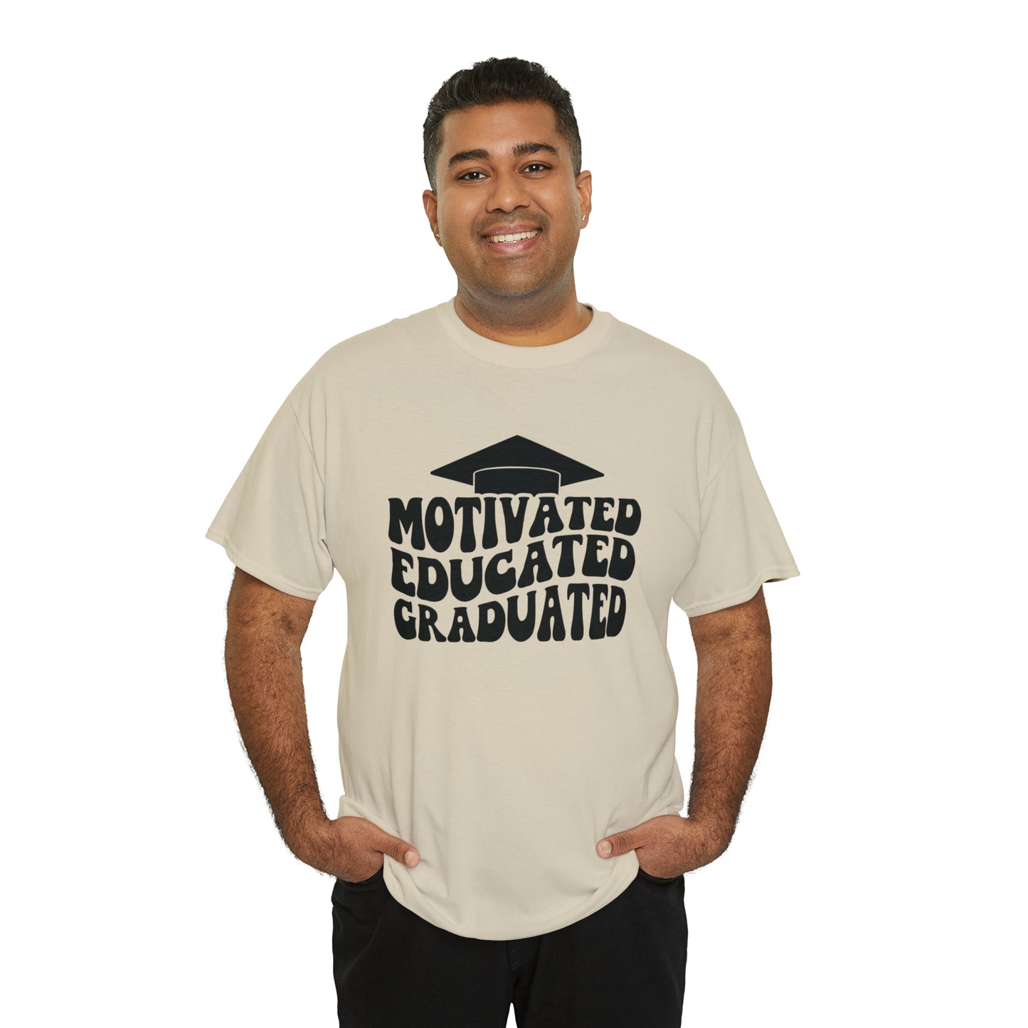 Motivated..Educated..Graduated Cotton Tee