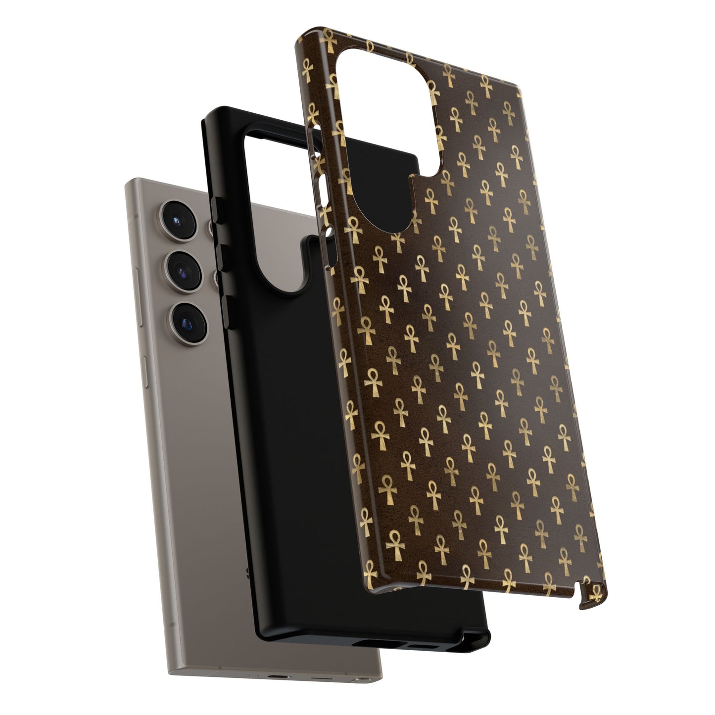 Brown Ankh Samsung Tough Cases | Egyptian Samsung Case | Ankh Samsung Case