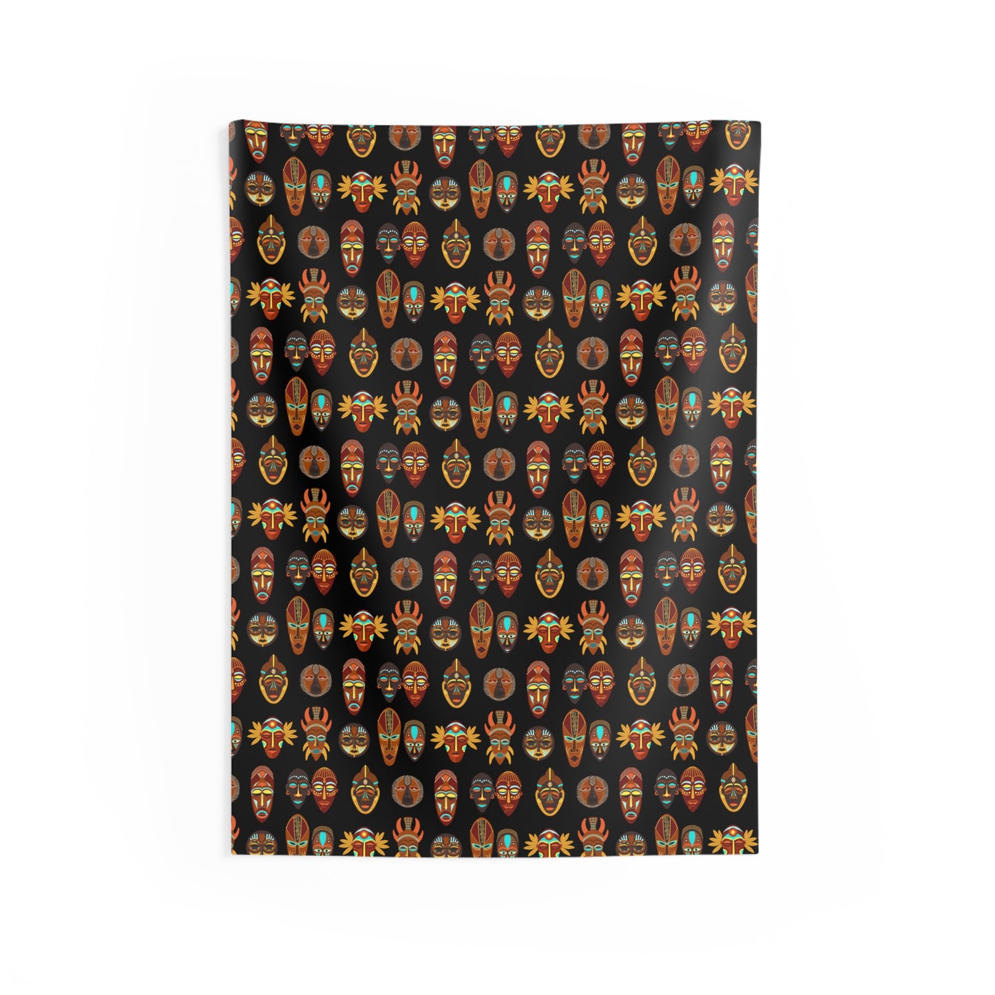 African Mask Indoor Wall Tapestries