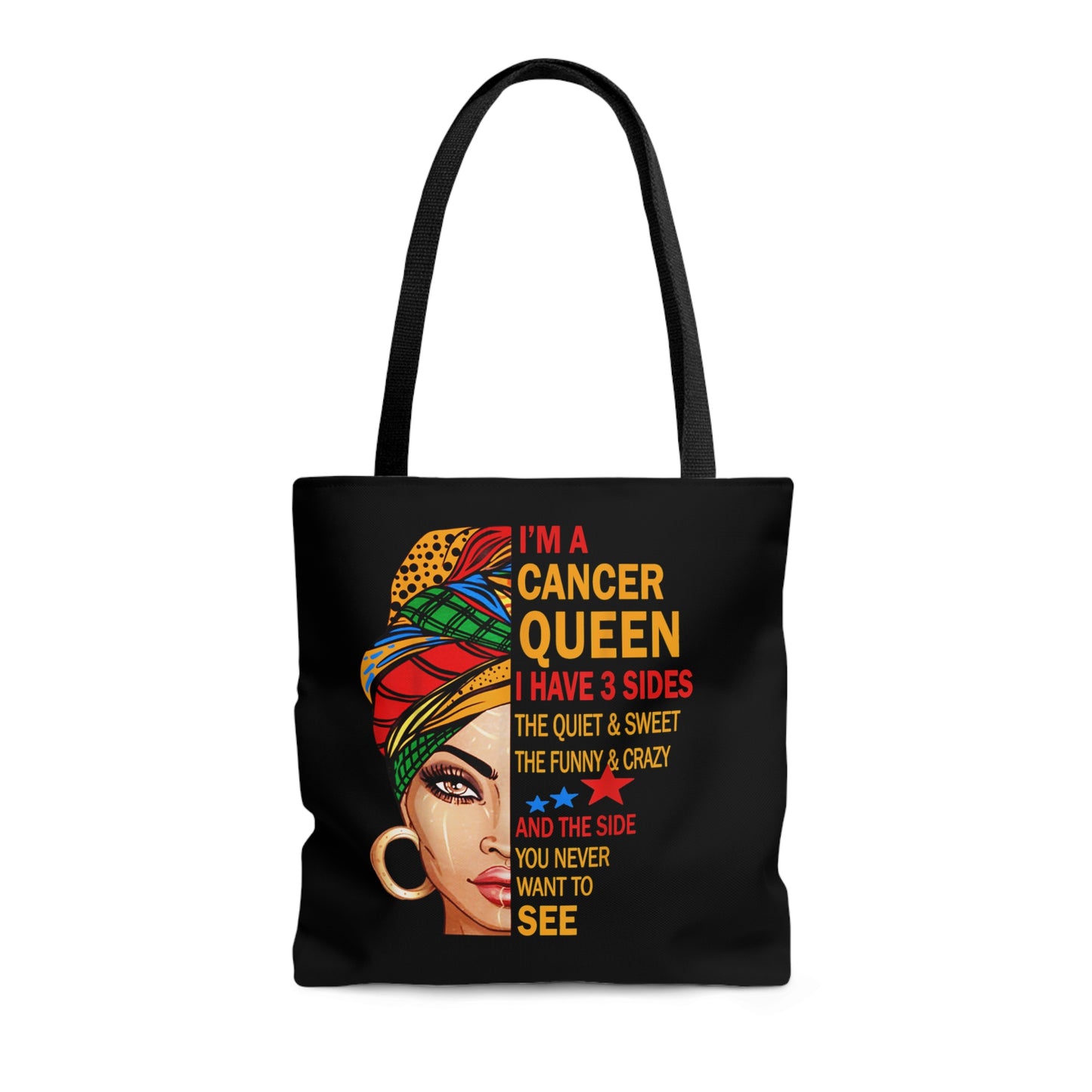 Cancer Queen Tote Bag (Add Your Name!)
