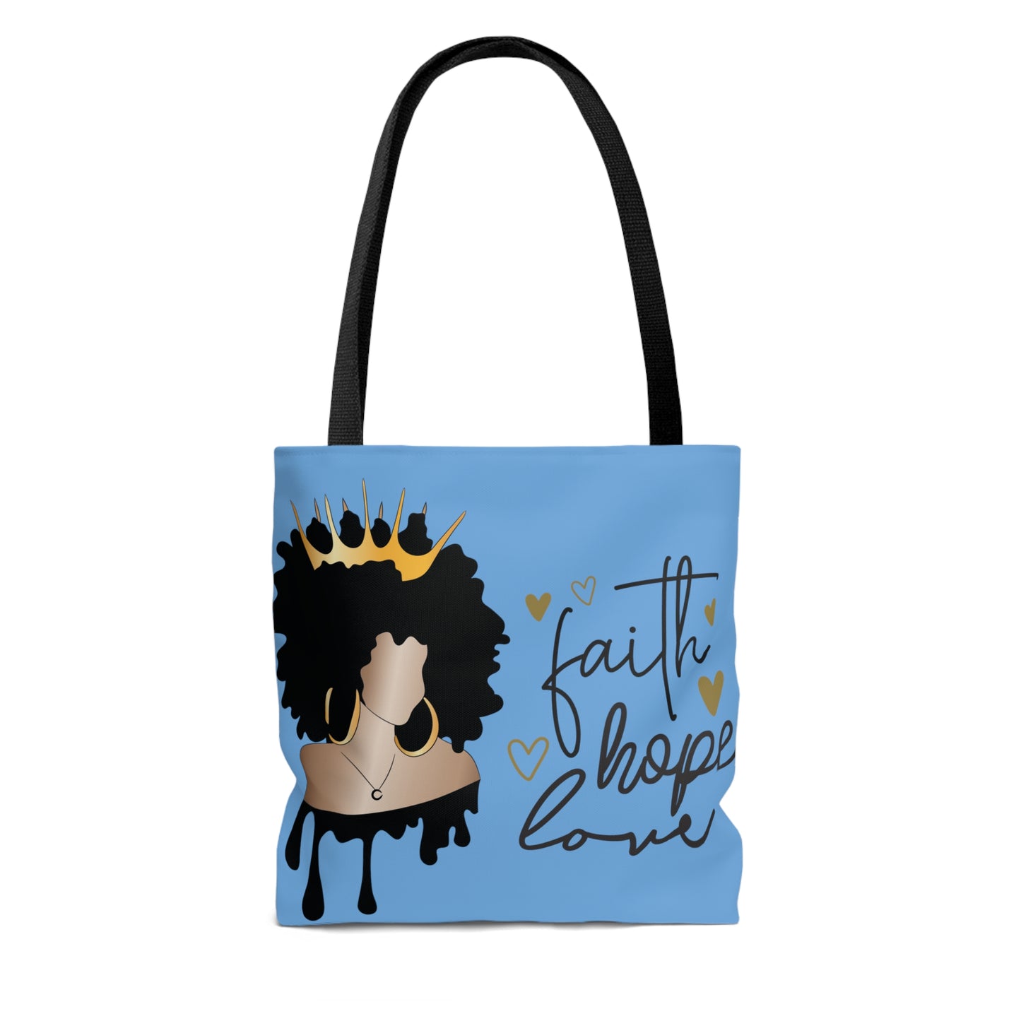 Columbia Blue Faith...Hope...Love Tote Bag (Add Your Name!)