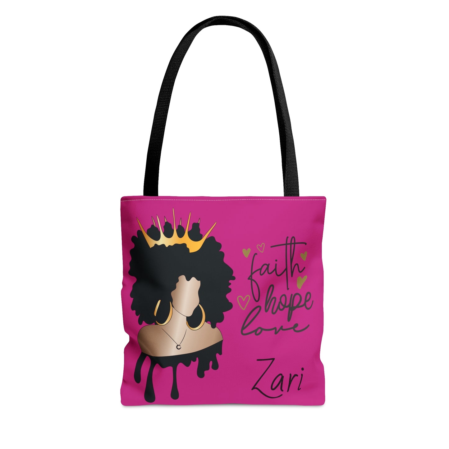 Personalized Faith...Hope...Love Tote Bag