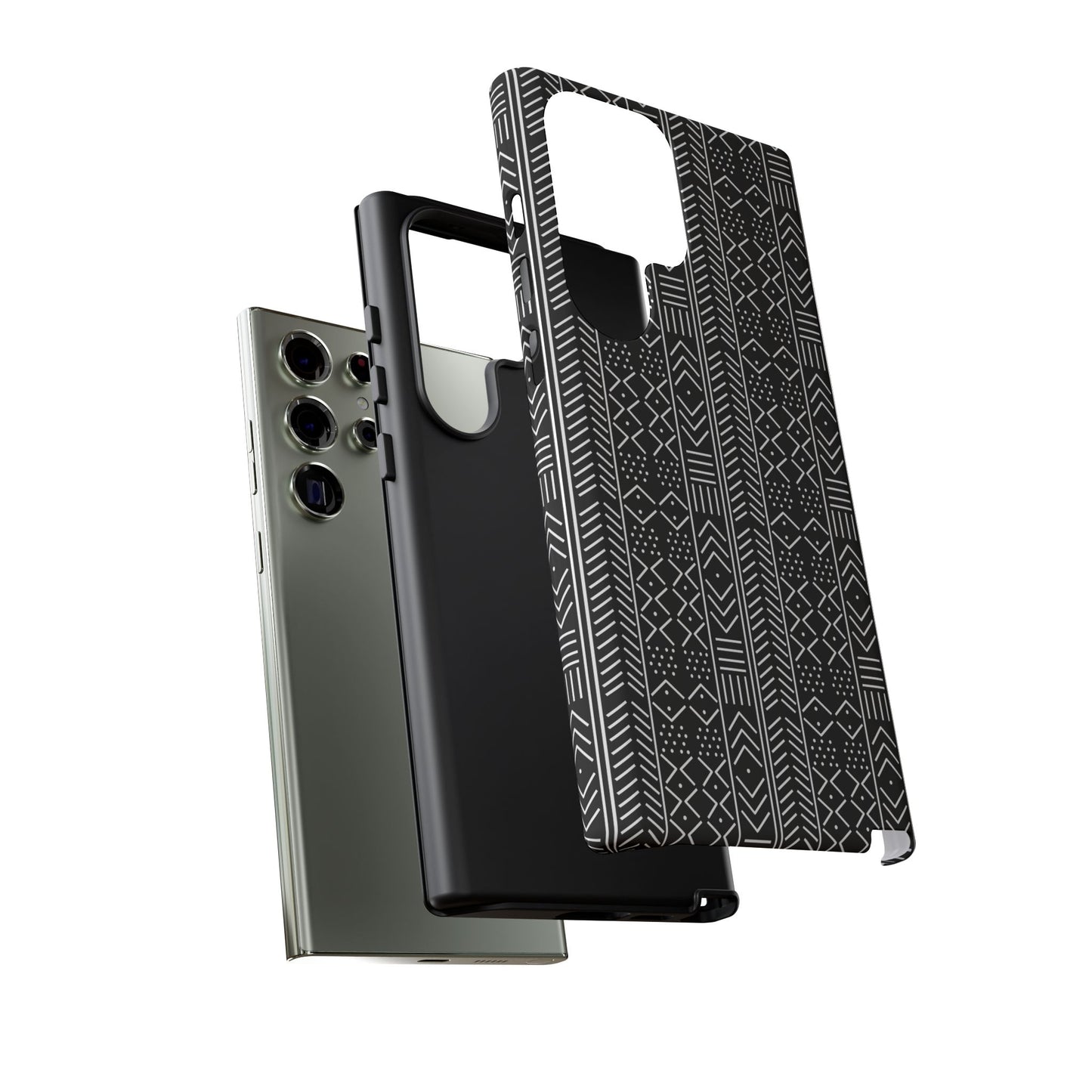 Black & White Mudcloth Samsung Tough Cases | African Samsung Case | Afrocentric Samsung Case