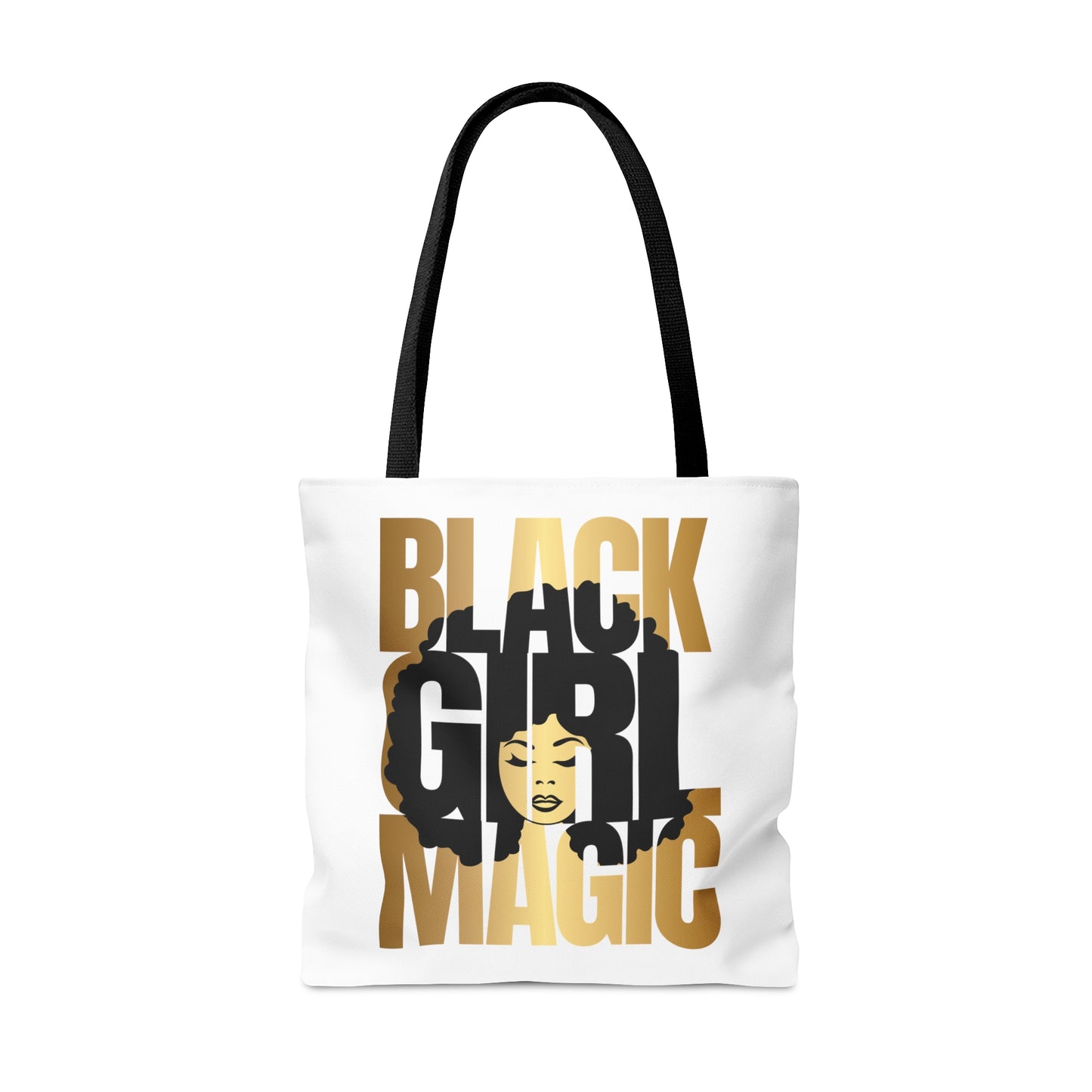 Black Girl Magic White Tote Bag