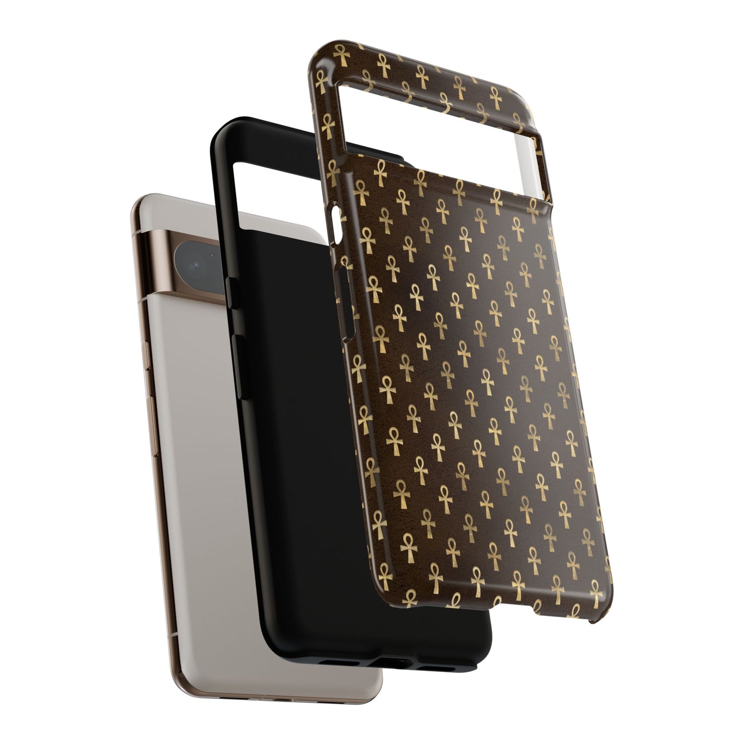 Brown Ankh Google Pixel Tough Cases | Egyptian Google Pixel Case | Ankh Google Pixel Case