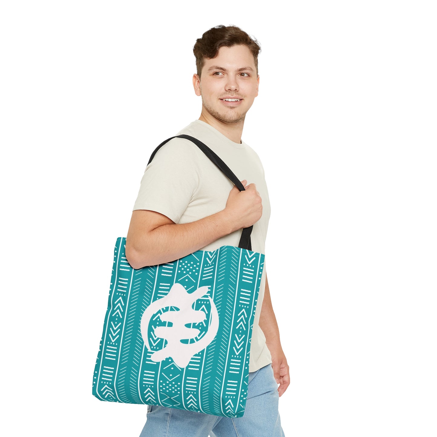 GYE NYAME - Supremacy of God Tote Bag Teal