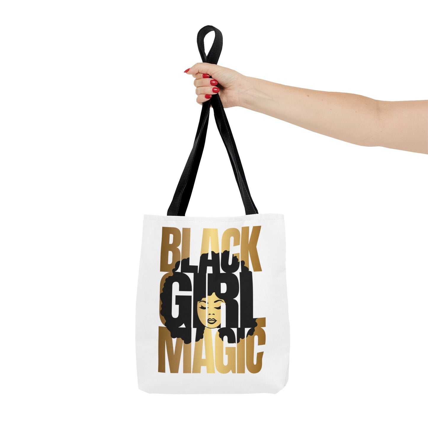Black Girl Magic White Tote Bag