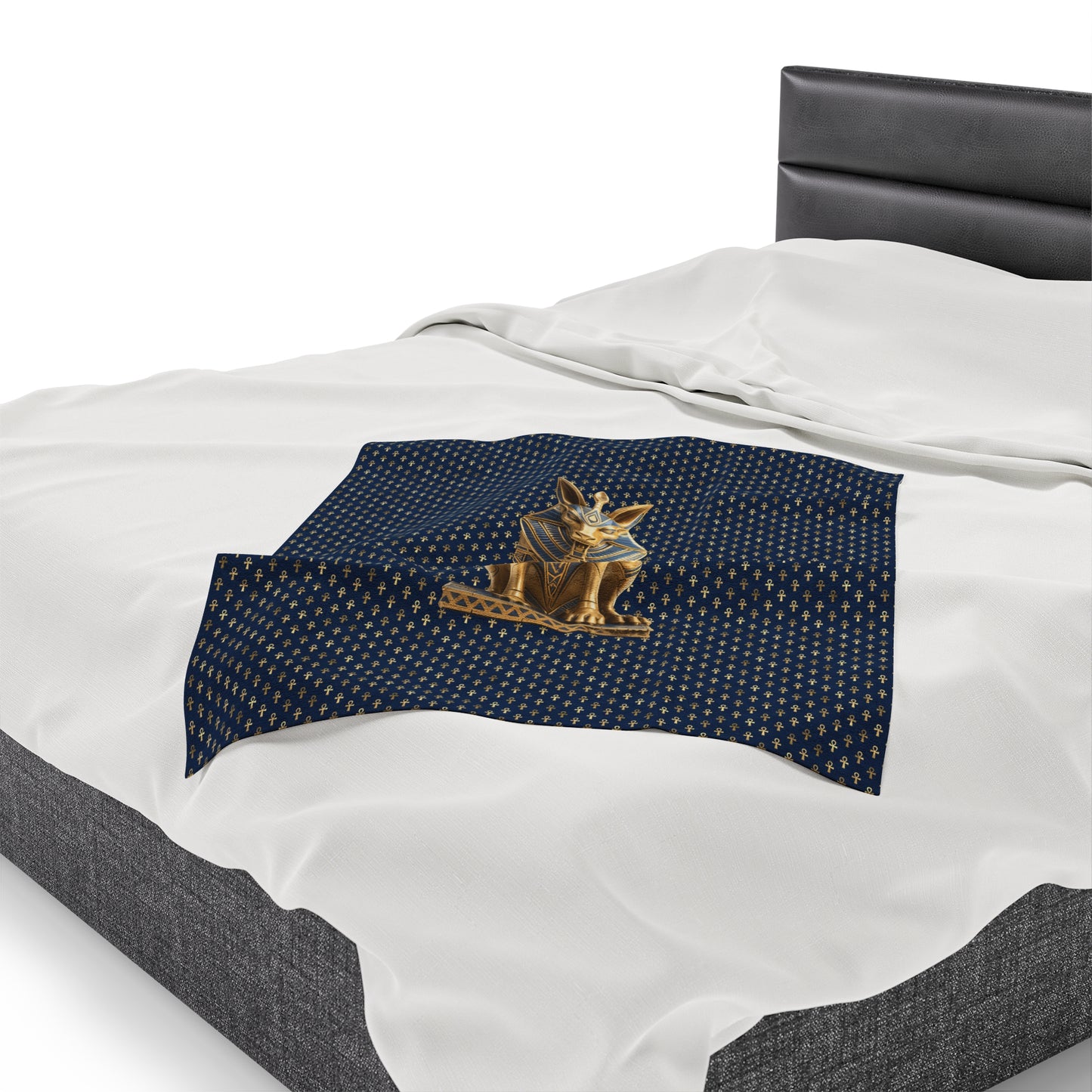 Anubis Egyptian Plush Blanket