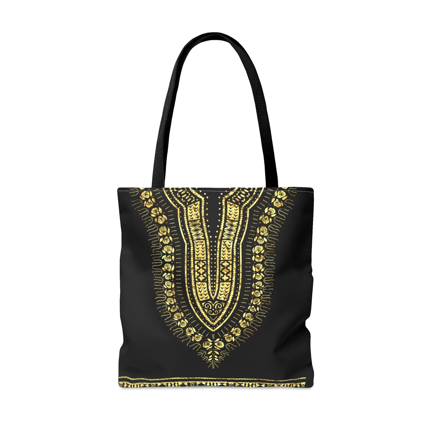 Black and Gold Dashiki Tote Bag