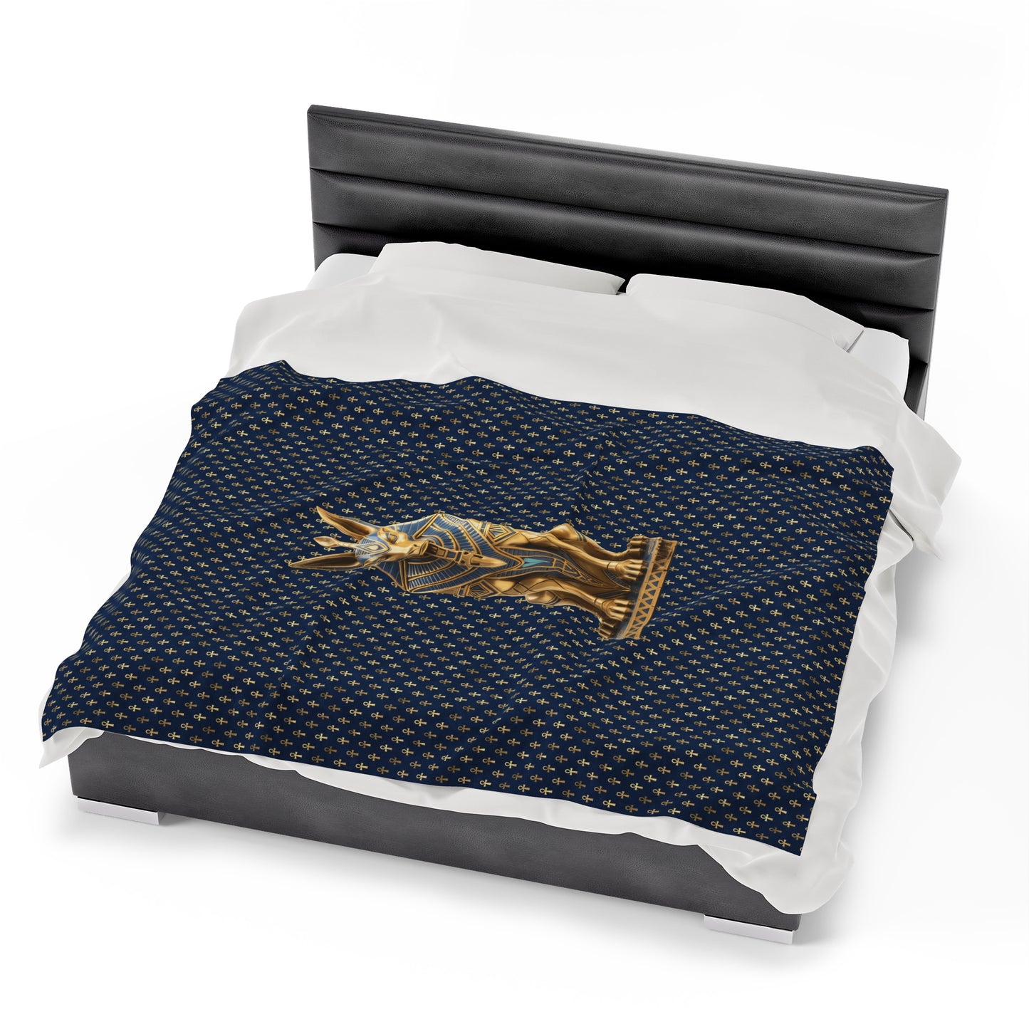Anubis Egyptian Plush Blanket