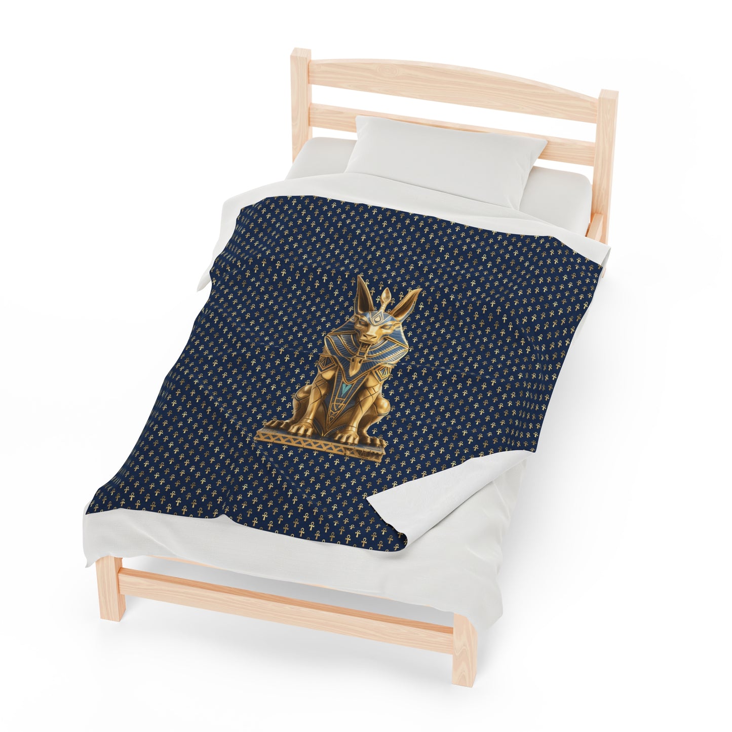 Anubis Egyptian Plush Blanket