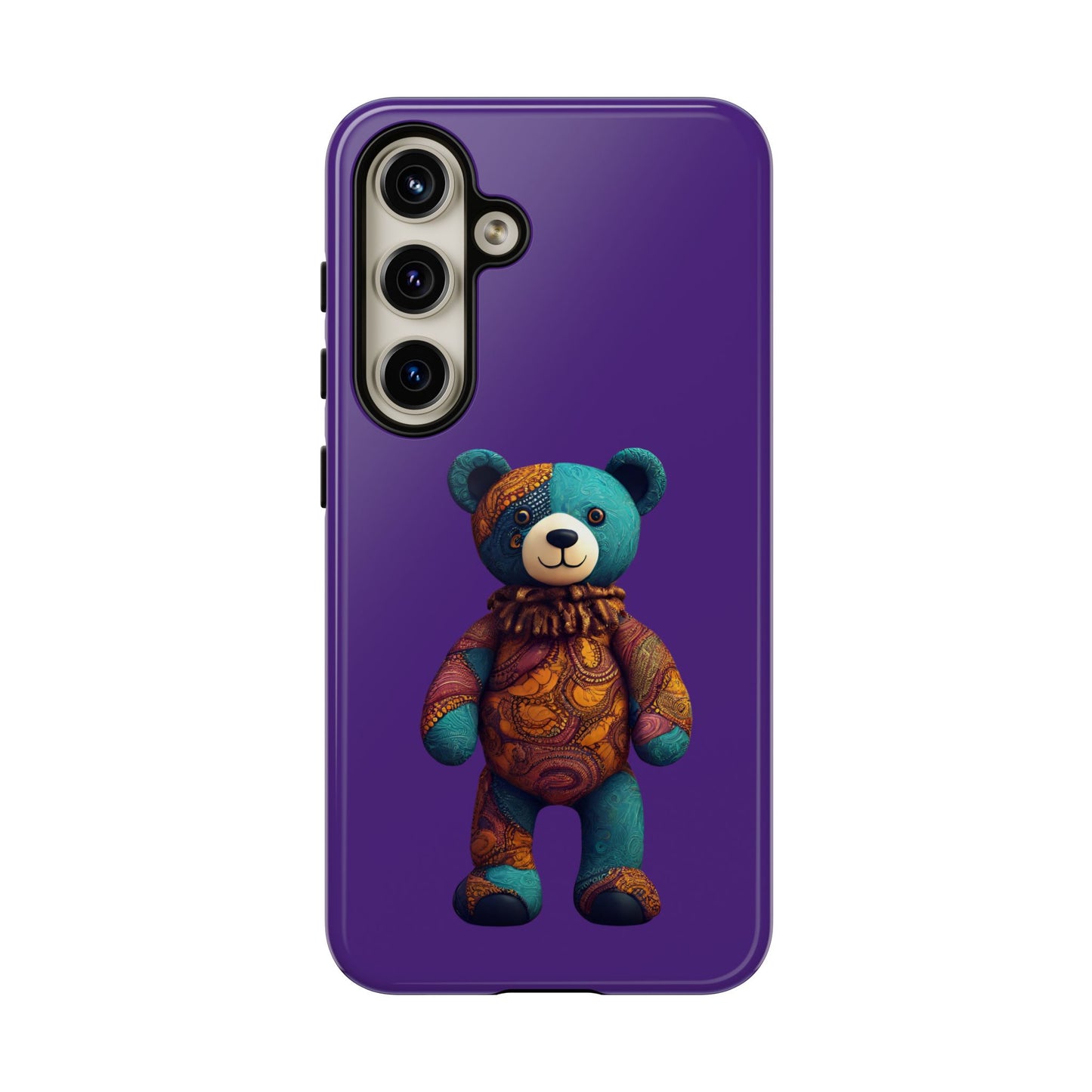 Purple and Blue Bear Samsung Tough Cases | African Samsung Case | Afrocentric Samsung Case