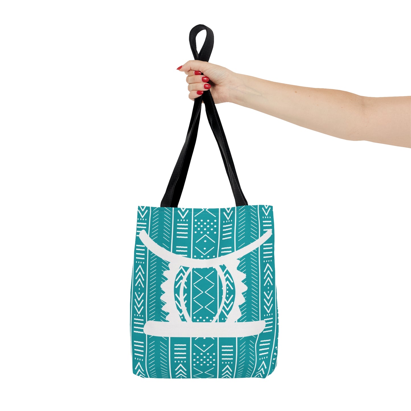 Teal Ohene Adwa (King's Stool)Tote Bag